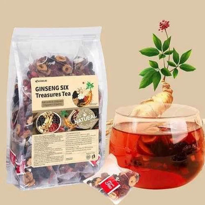 18 Flavor Ginseng Herbal Tea | Premium Herbal Wellness Tea Blend (30 Tea Bags)