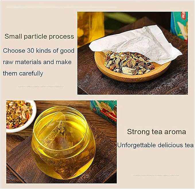 18 Flavor Ginseng Herbal Tea | Premium Herbal Wellness Tea Blend (30 Tea Bags)