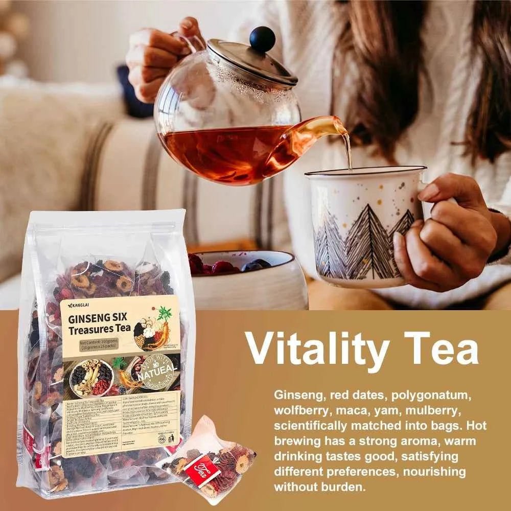 18 Flavor Ginseng Herbal Tea | Premium Herbal Wellness Tea Blend (30 Tea Bags)