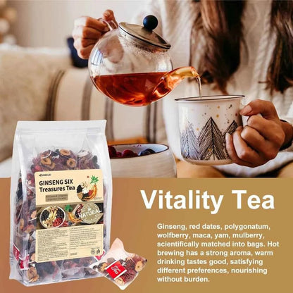 18 Flavor Ginseng Herbal Tea | Premium Herbal Wellness Tea Blend (30 Tea Bags)