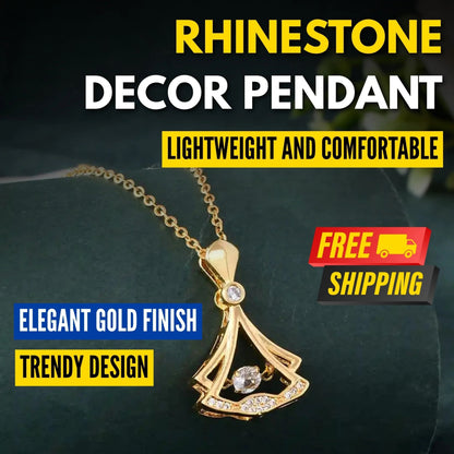 Rhinestone Pendant Necklace for Women – Elegant Sparkling Jewelry