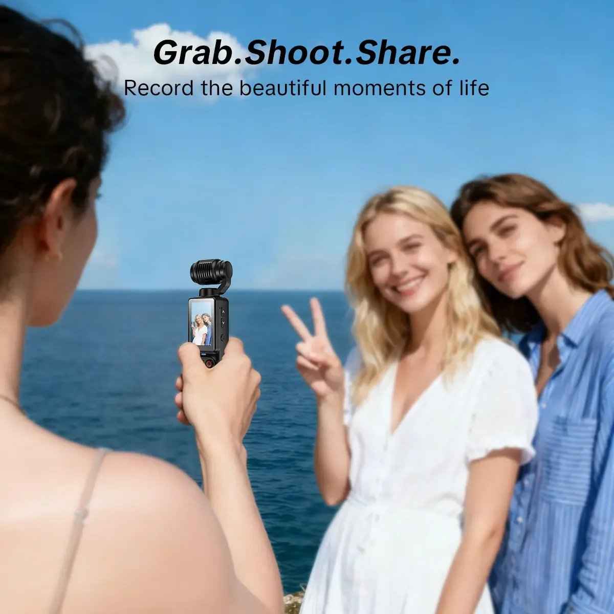 Body Camera with 180° Rotating Lens – Portable Wearable Mini Camera