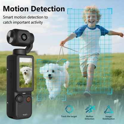 Body Camera with 180° Rotating Lens – Portable Wearable Mini Camera