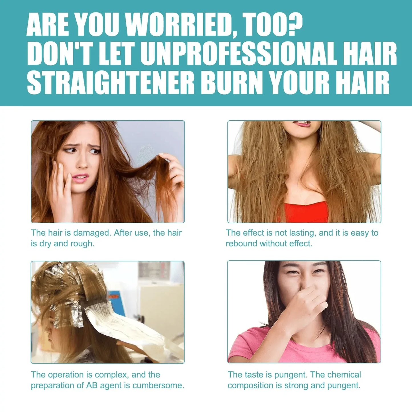 Protein Hair Straightening Cream – Gentle Damage-Repair & Smoothing Formula 60ml