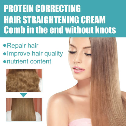 Protein Hair Straightening Cream – Gentle Damage-Repair & Smoothing Formula 60ml