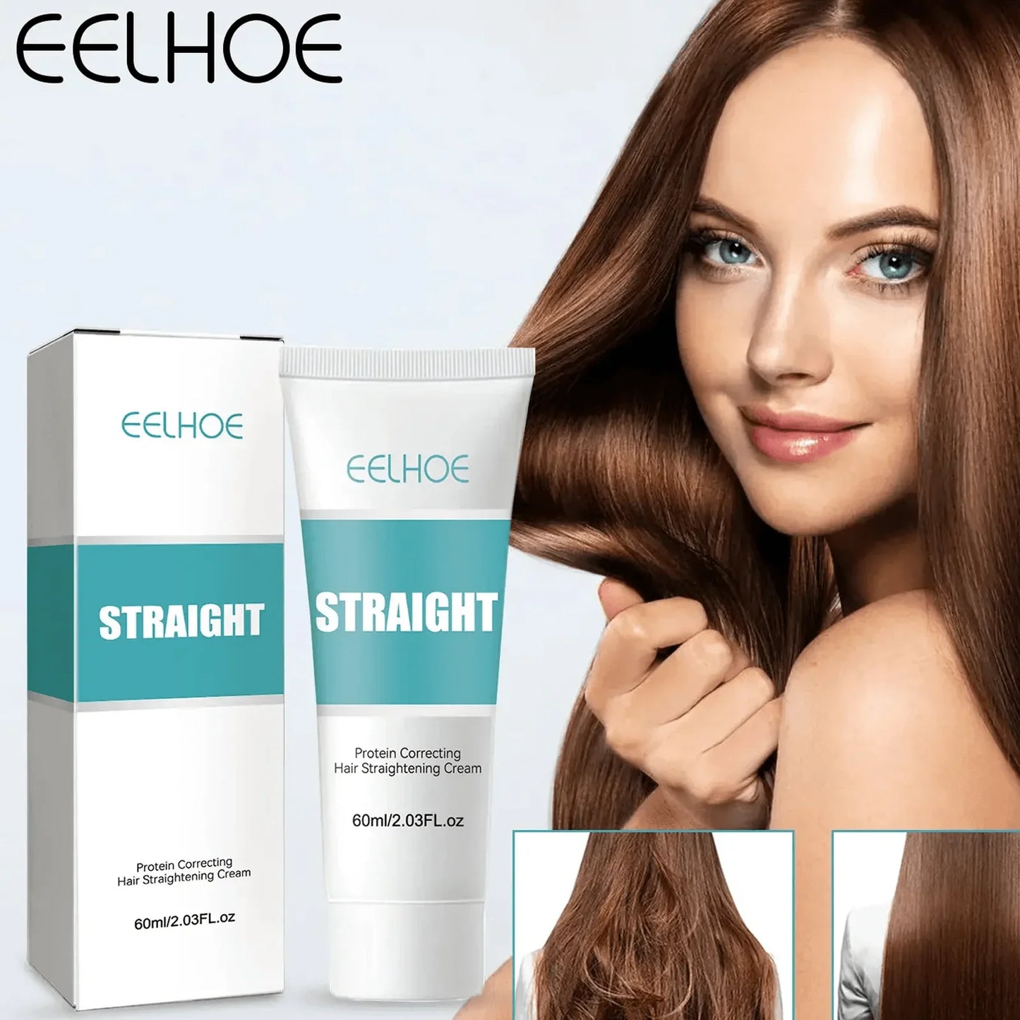 Protein Hair Straightening Cream – Gentle Damage-Repair & Smoothing Formula 60ml
