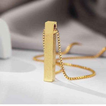 BUY 1 Aytul Kursi Bracelet GET 1 Bar Necklace FREE - 18K Gold Plated, Silver Plated & Black